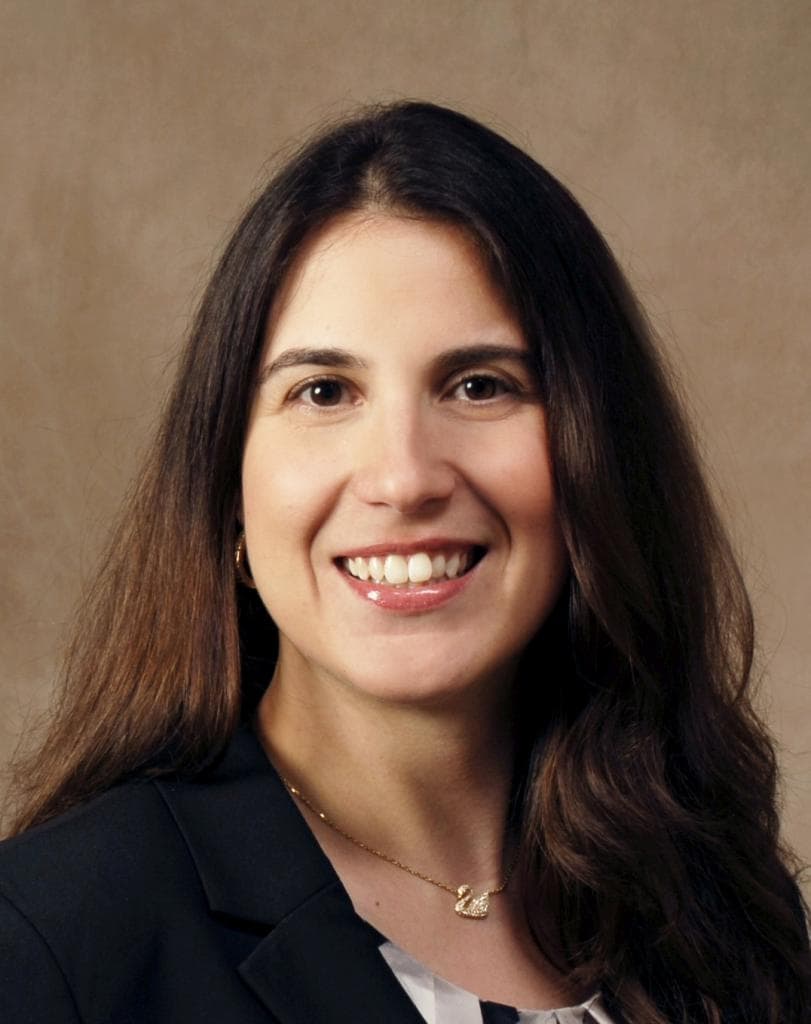 Family litigation attorney Rosemary Lepiane smiles for her studio headshot.