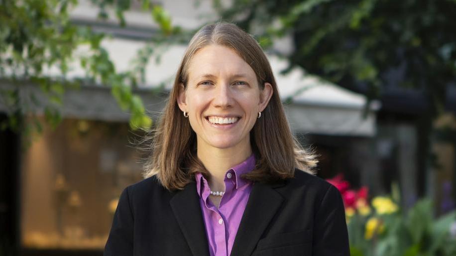 Trust and estate planning attorney Kimberly Rothman smiles for her Bousquet Holstein attorney photo in Ithaca. 